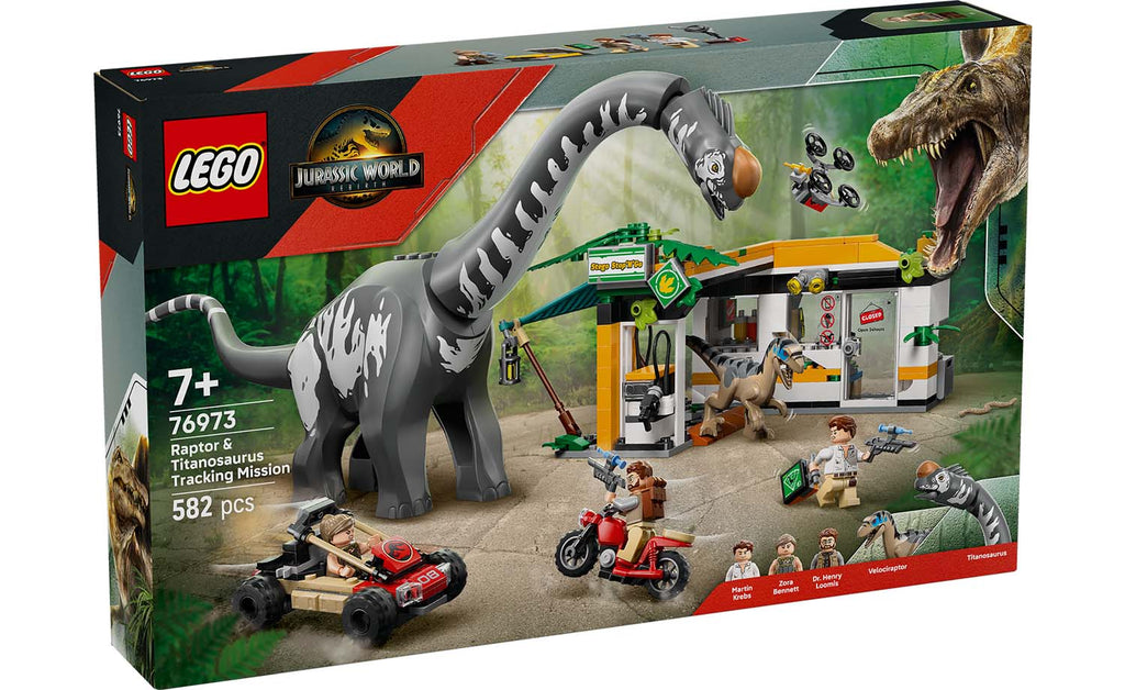 76973 | LEGO® Jurassic World™ Raptor & Titanosaurus Tracking Mission